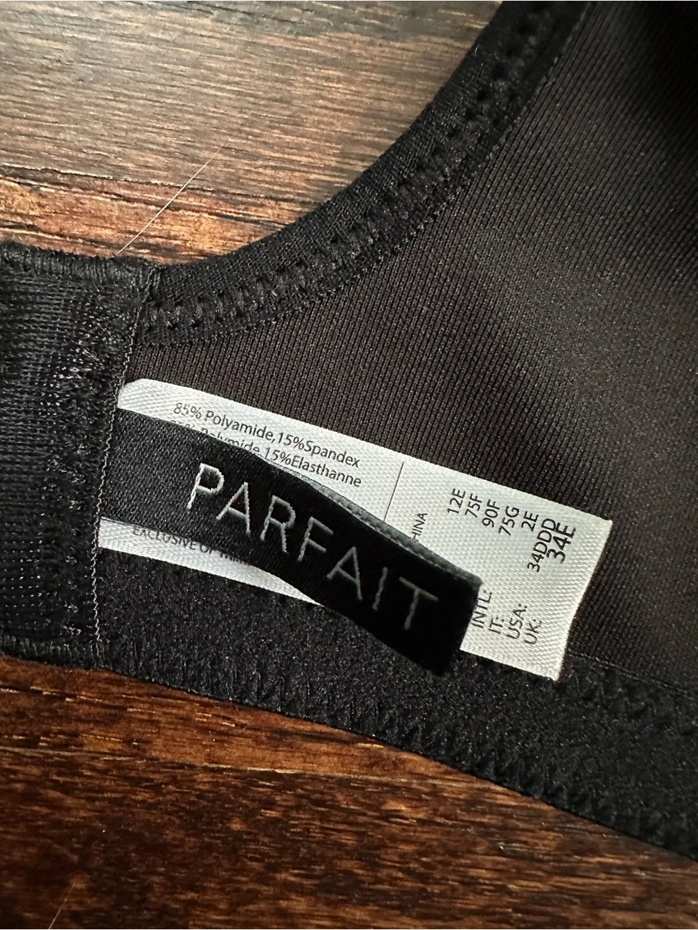 Parfait Pearl Unlined Seamless Minimizer bra, size 34F/DDD US